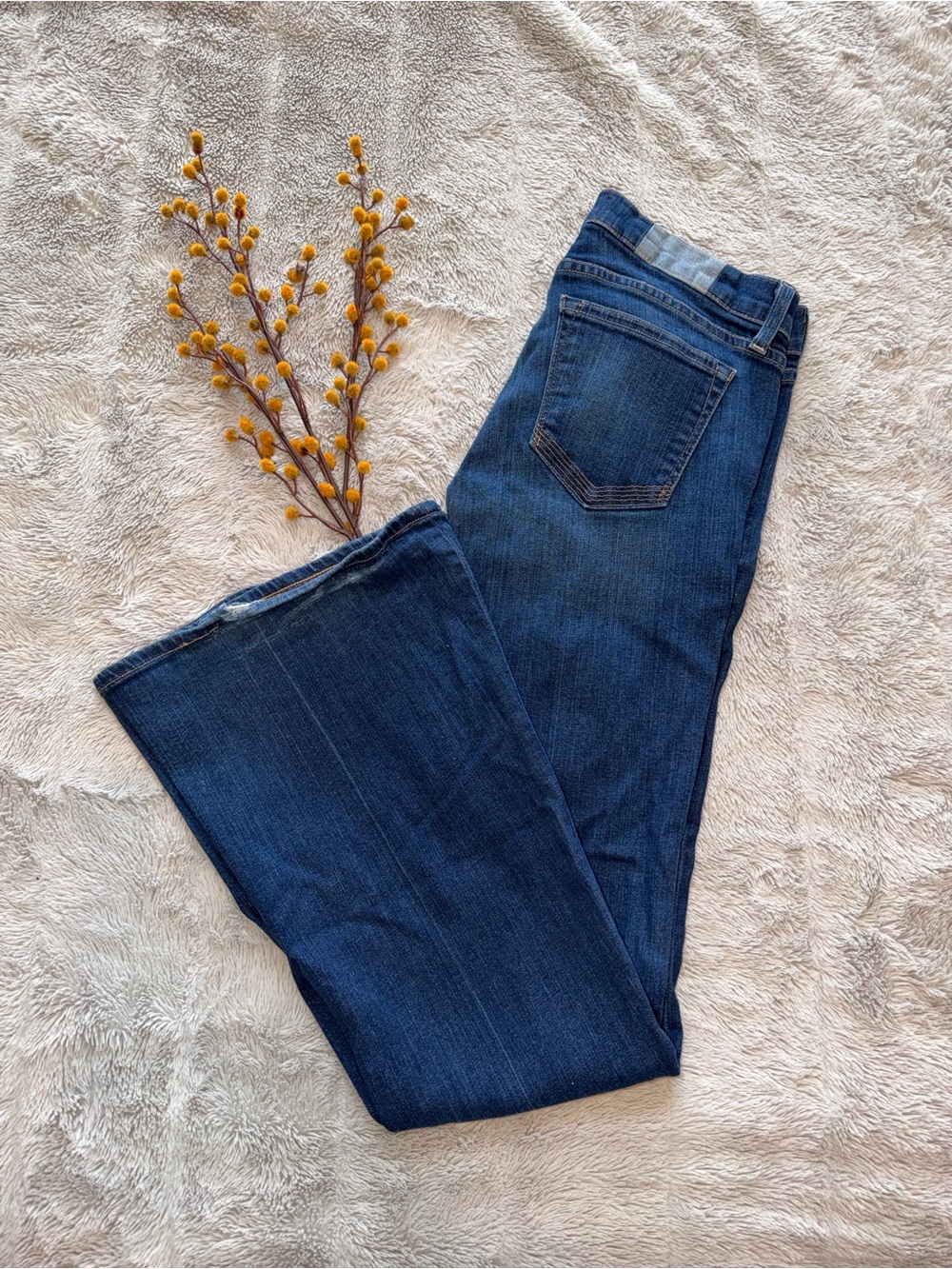 Elizabeth and James Dark Blue Bootcut Jeans